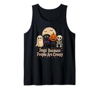 Cani perché Le Persone Sono inquietanti Costumi per Cani di Halloween Canotta