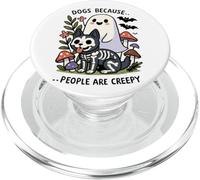 Cani perché le persone sono inquietanti Halloween PopSockets PopGrip per MagSafe