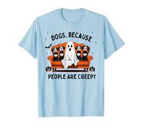Cani perché Le Persone Sono raccapriccianti Divertente Halloween Ghost Dog Maglietta