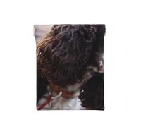 Cani ricci bianchi brunastri di Cocker Spaniel inglese, Spremere il portafoglio superiore da donna Borsa portaoggetti Piccola portamonete Portamonete