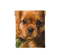 Cani ricci marroni Cavalier King Charles Spaniel, Spremere il portafoglio superiore da donna Borsa portaoggetti Piccola portamonete Portamonete