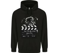 Cani Rule The World Film Nero Carlino Divertente Bambini Felpa con Cappuccio