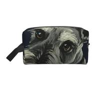 Cani Schnauzer carini con olio colorato, Borsa per il trucco Borsa per cosmetici Borsa da viaggio portatile da viaggio Borsa per trucco Organizer