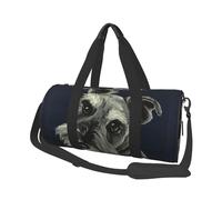 Cani Schnauzer carini con olio colorato, Borsone da viaggio di grande capacità Borsa rotonda Borsa da viaggio sportiva Borsa da viaggio Borsa da fitness