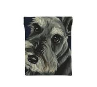 Cani Schnauzer carini con olio colorato, Spremere il portafoglio superiore da donna Borsa portaoggetti Piccola portamonete Portamonete