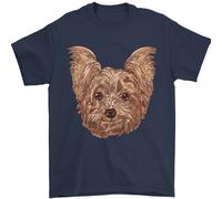 Cani Sorridente Yorkshire Terrier Uomo T-Shirt 100% Cotone