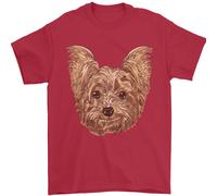 Cani Sorridente Yorkshire Terrier Uomo T-Shirt 100% Cotone