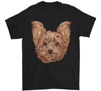 Cani Sorridente Yorkshire Terrier Uomo T-Shirt 100% Cotone