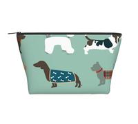 Cani Sul Blu, Borsa da toilette Borsa per trucco Borsa per cosmetici Borsa da toilette da viaggio portatile