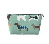 Cani Sul Blu, Borsa da toilette Borsa per trucco Borsa per cosmetici Borsa da toilette da viaggio portatile