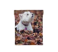 Cani Westie Bokeh West Highland White Terrier, Spremere il portafoglio superiore da donna Borsa portaoggetti Piccola portamonete Portamonete