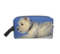 Cani Westie Winter West Highland White Terrier, Borsa per il trucco Borsa per cosmetici Borsa da viaggio portatile da viaggio Borsa per trucco Organizer