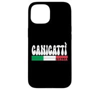 CANICATTÌ City Italia Vintage Bandiera Italia per gli amanti dei viaggi Custodia per iPhone 15