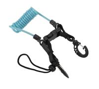Canicina per telecamera subacquea a rilascio rapido filo inossidabile filo in acciaio molla molla gancio per telecamera per utensili leggeri Immersi (Lake Blue)