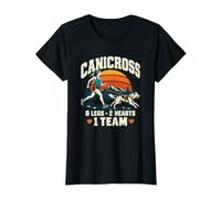 Canicross Dog Trail Running 6 Gambe 2 Cuori 1 Team Runner Maglietta