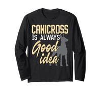 Canicross è sempre una buona idea per correre un cucciolo amante dei cani Maglia a Manica