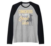 Canicross è sempre una buona idea per correre un cucciolo amante dei cani Maglia con Maniche Raglan