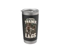 Canicross My Personal Trainer Has Four Legs Bicchiere termico in acciaio inox doppia parete