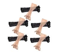 CANIGHT 10 Pezzi Retina Per Parrucca A Treccia Retine Per Elastiche Per Donne Fasce Per Nere Supporto Per Parrucca in Pizzo