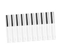 CANIGHT 10ml Lip Gloss Tubes Vuoti Argento Plastica Circolare Lip Gloss Tubes Per Donne 10pz Set Moda Portatile