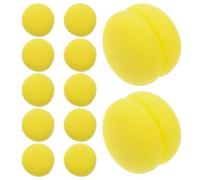 CANIGHT 12 Pezzi Rullo per Chioma in Spugna Giallo, Arricciacapelli Comodo da Trasportare che Protegge i Chioma, per Donne e Ragazze
