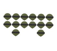 CANIGHT 14 Pz Piumino Non in Lattice Spugna Di Schiuma Spugnetta Rotonda Per Il Trucco Soffione Viso in Cellulosa Gonfiori Viso Bignè Per Fondotinta Idrofilo Non Lattice Green