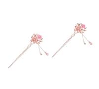 CANIGHT 2 Pezzi Forcina Per Chignon Vintage Forcina Per Bacchette Cinesi Antiche Rosa Per Donna