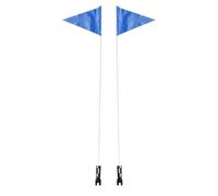 CANIGHT 2 Set Bandiere per Bicicletta Supporto Regolabile in Poliestere Blu, Resistente e Facile da Installare per Ciclismo e Gare Sportive All'aperto