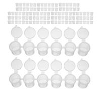 CANIGHT 20 Pezzi Barattoli per Pittura da 15ml in Plastica PE Collegati, Facile da Distribuire e Previene Ribaltamento, per Lezioni d'Arte e Progetti DIY