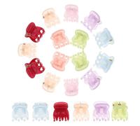 CANIGHT 24 Pezzi Mini Mollette per Chioma Neonata in Plastico, Clip Adorabili e Portatili, Accessori per Chioma Decorativi per Amiche e Donne
