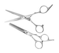 CANIGHT 2pezzi Forbici Da Parrucchiere Professionali Inossidabile Di Forbici Per Taglio e Sfoltimento Strumenti Per Acconciature Per Uso Professionale e Domestico