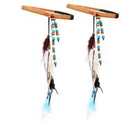 CANIGHT 2pezzi Headbands Bohemian Plume Hair Accessories Con Frange Accessori Per Eleganti Per Donne Per Occasioni Speciali e Uso Quotidiano