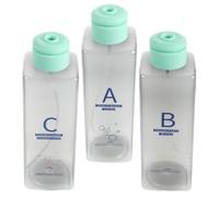 CANIGHT 3 Pezzi Bottiglie in Plastico per Soluzione di Idrodermoabrasione Compatibili Dispositivo Facciale Ossigenante, Assorbimento Potenziato degli Ingredienti, Plug And Play, per Viaggi