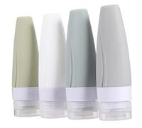 CANIGHT 4 Flaconi Viaggio Silicone Vuoti Flaconi Lozione Contenitori Ricaricabili Portatile Liquido