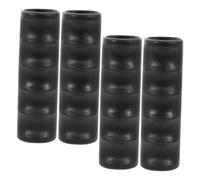 CANIGHT 4 Pezzi Coprimaniglia per Deambulatore e Sedia a Rotelle, Diametro | Pvc Nero, Chiusura Elastica, Texture Fine Antiscivolo, Facile da Rimuovere, Uso Casa e Centri Riabilitativi