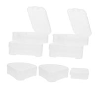 CANIGHT 8pezzi Scatole Porta Spugne Makeup Triangolari e Quadrate Organizer Trasparente Per Puff Di Polvere Accessori Cosmetici Da Viaggio Design Compatto e Pratico
