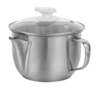 CANIGHT Ciotola Separatore Olio e Grasso in Acciaio Inossidabile con Coperchio, Efficiente per Cucina Domestica e Ristoranti, Multiuso per Separazione Olio e Acqua