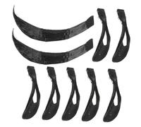 CANIGHT Clip in Frangia A Tendina 9 Pezzi Design Intricato Frangia Finta Per Spettacoli Teatrali Basette A Stelle Extension
