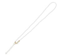 CANIGHT Collana Perline Bianche Colorate Regolabile in Metallo Elegante e Chic, Collana Girocollo per Donne per Party e Serate tra Amiche