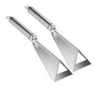 CANIGHT Coltelli da Intaglio Finitura a Specchio 2 Pezzi Set per Frutta in Acciaio Inossidabile e Design Compatto per Cucina Professionale e Uso Domestico