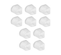 CANIGHT Coperture Protettive per Tacchi Alti Donna 5 Paia in Pvc Bianco Antiscivolo e Resistenti All'abrasione per Tacchi Scarpe Eleganti Taglia S