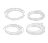 CANIGHT Copri Aste Occhiali Trasparente in Plastico Resistente All'abrasione e Antiscivolo, 4 Pezzi di Protezioni per Gambe di Occhiali da Vista