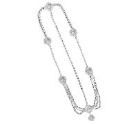 CANIGHT Copricapo Da Sposa Nappe in Strass Catena Da Donna Fascia Per Decorativa in Lega Unico E Elegante