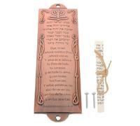 CANIGHT Custodia Mezuzah Decorazione per Porta e Facile da Installare in Lega con Pergamena Ispanica per L'arredamento Domestico