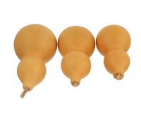 CANIGHT Decorazioni Naturali a Forma di Zucca in 3 Pezzi, Ornamenti Sintetici Color Kaki per Tavolo e Scrivania, per Feste e Amanti della Cultura Cinese