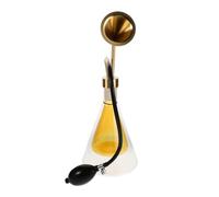 CANIGHT Dispositivo Portatile per Aromaterapia Flacone in Ottone e Vetro Doppia Parete, Pompa Lunga, Flacone per Campionamento di Oli Essenziali, Adatto per Spa e Diffusore Colore Casuale