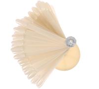 CANIGHT Espositore per Unghie 120 Bastoncini Beige in Plastica, Portatile per Training e Saloni, Supporto Pratica per Smalti Nail Art