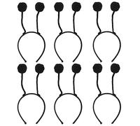 CANIGHT Fascia per Chioma Palla di Pelo 6 Pezzi Nero Accessori per Cosplay Design Unico Non Tessuto e Ferro per Fissare i Chioma in Festa o Photo Prop