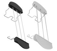 CANIGHT Griglia Scaldapane e Porta Panini 2 Pezzi Nero e Grigio Design Antiscottatura, Compatibile Tostapane Standard per Uso Quotidiano in Cucina