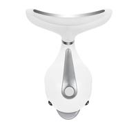 CANIGHT Massaggiatore per Collo Antirughe Ricaricabile USB Sensore di Temperatura e Massaggio Sonoro Caldo, Dispositivo Ergonomico per Rassodare e Sollevare la Pelle del Viso, Strumento